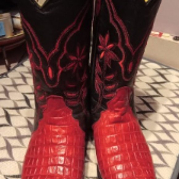 Leather Cowboy Boots - Men's 8/Women's 10 - Picture 16 of 16